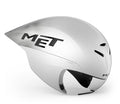 Met Casco Drone Wide Body II Blanco Metálico