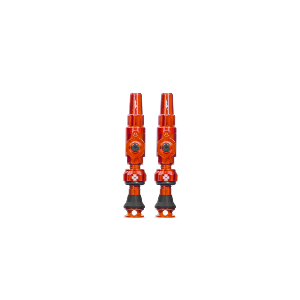 Muc-Off Válvula Tubeless Big Bore Lite Chica 30 mm Naranja