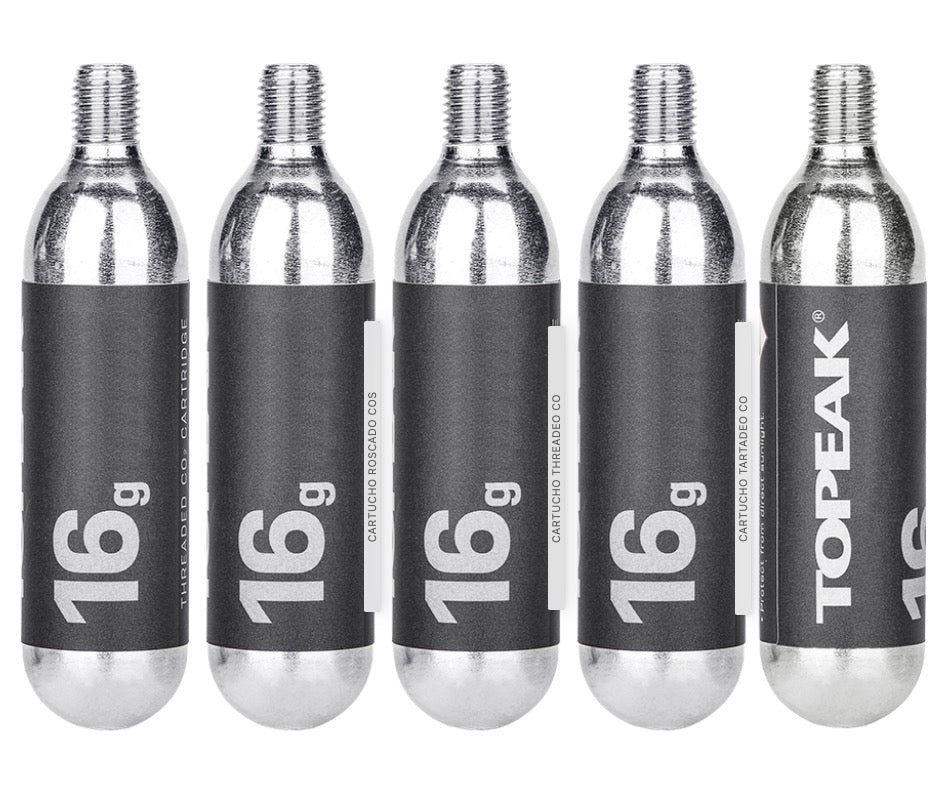 Topeak Cartuchos CO2 16 g (Pack de 5)
