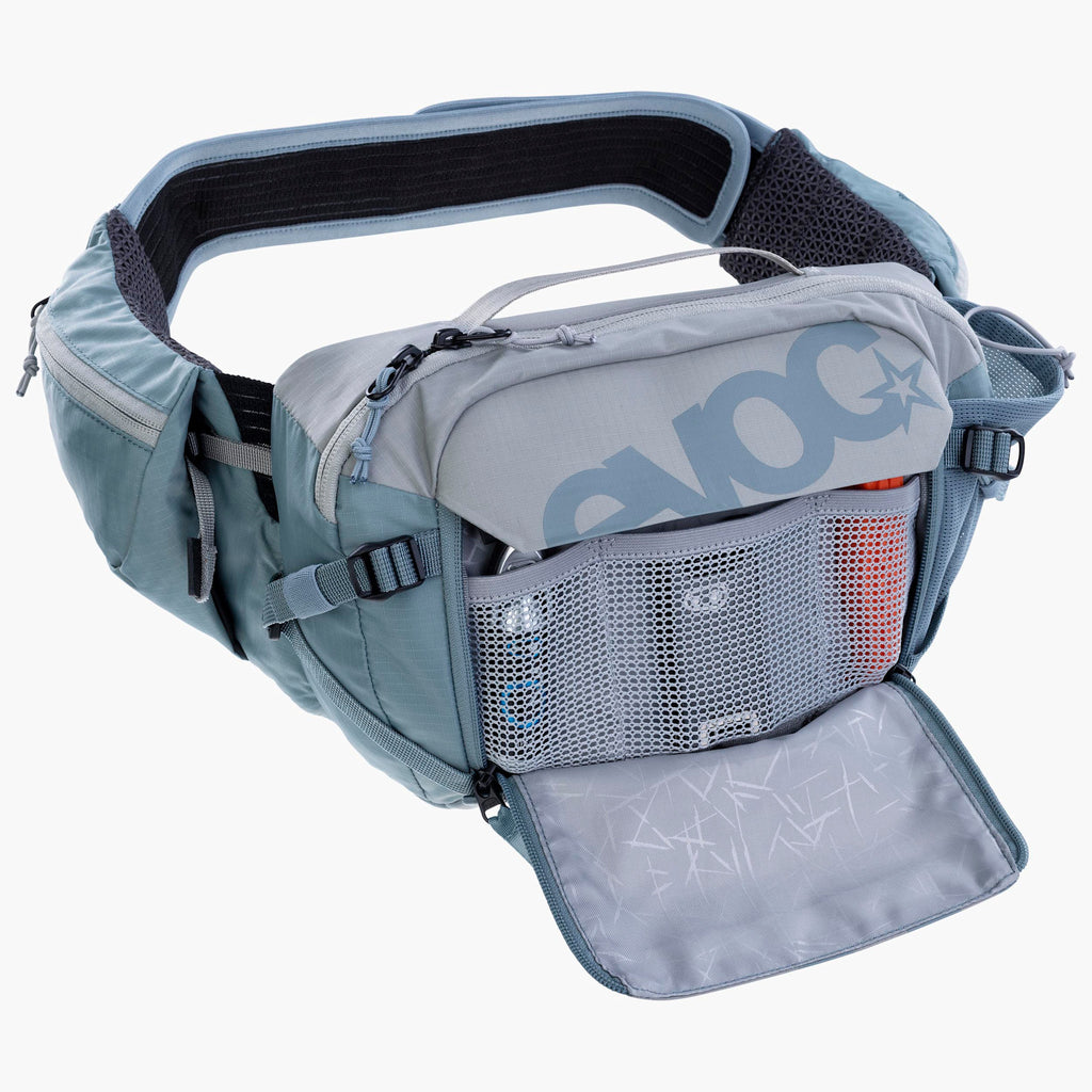 Evoc Mochila Hip Pack Pro 3 + bolsa de hidratacion 1.5LT Stone