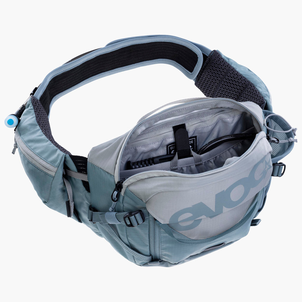 Evoc Mochila Hip Pack Pro 3 + bolsa de hidratacion 1.5LT Stone