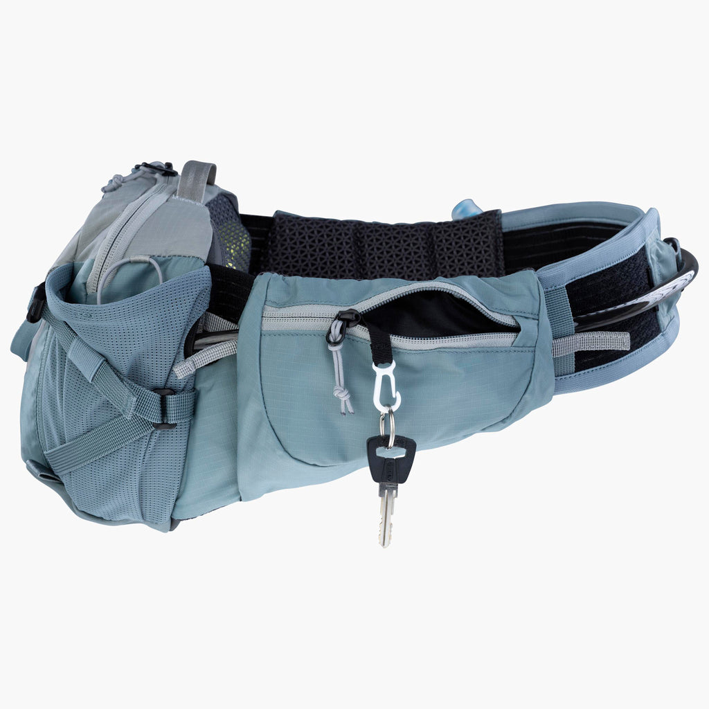 Evoc Mochila Hip Pack Pro 3 + bolsa de hidratacion 1.5LT Stone