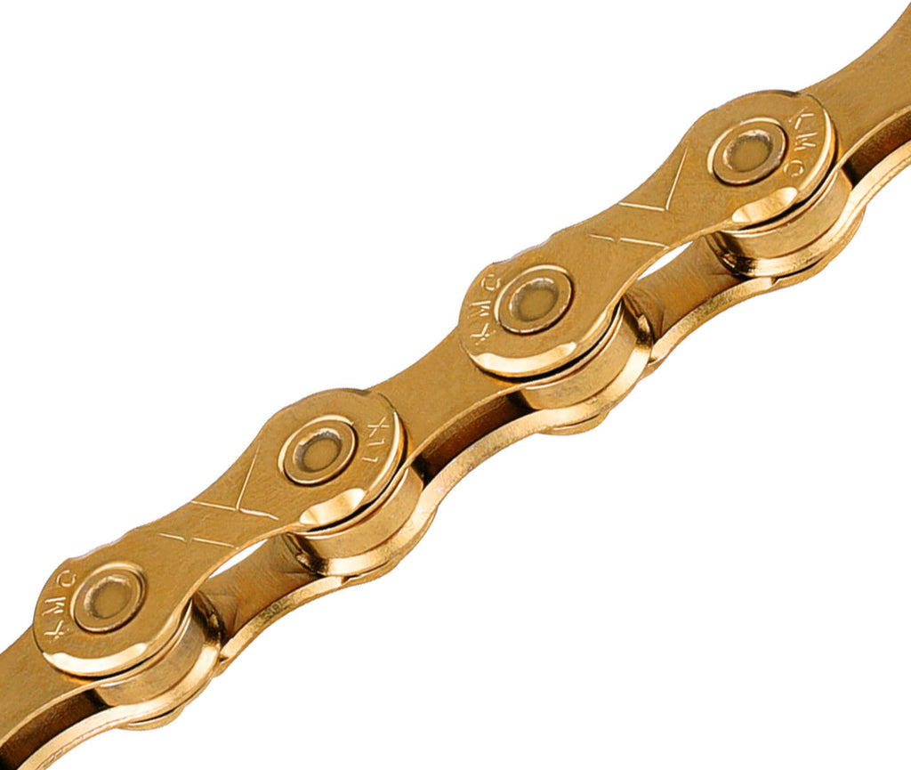 KMC Cadena X11EL ExtraLight Titanio Oro