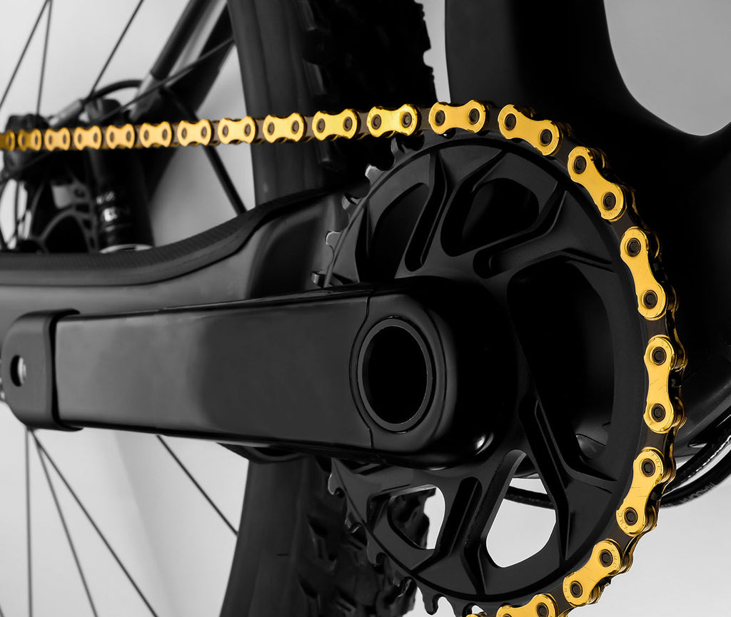 KMC Cadena X11EL ExtraLight Titanio Oro