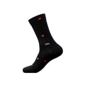 Huizapol Calcetin Heart Negro/Rojo