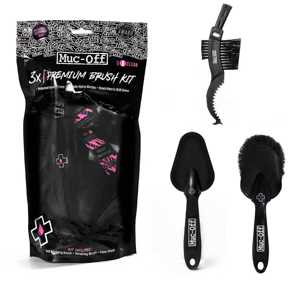 Muc-Off Set de 3 Cepillos