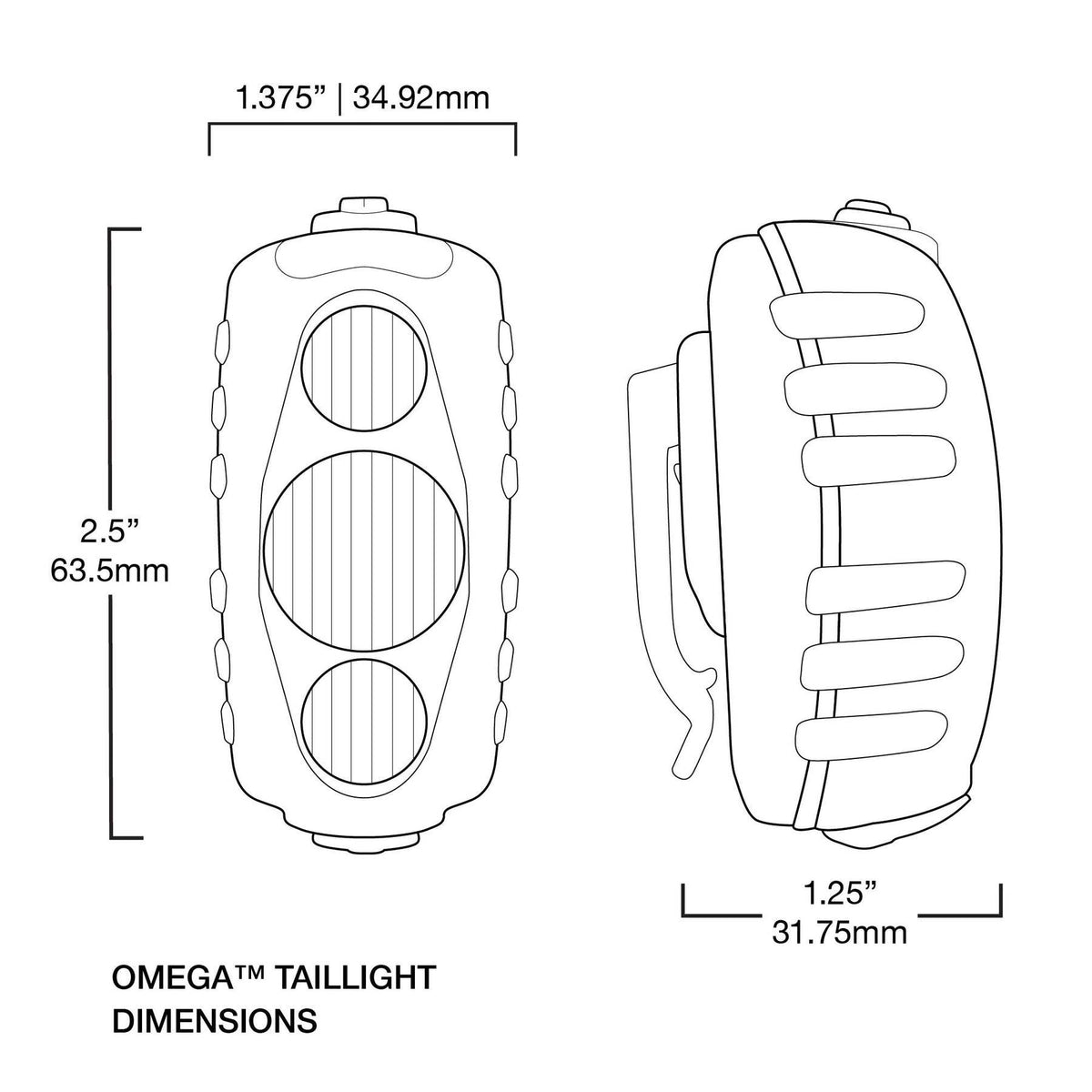 Nite Rider Lampara Trasera Omega 330 c/Nitelink Bluetooth
